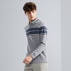 【限时秒杀】柒牌男装长袖polo衫男秋季新款时尚撞色条纹翻领休闲T恤上衣	125T70090 商品缩略图1