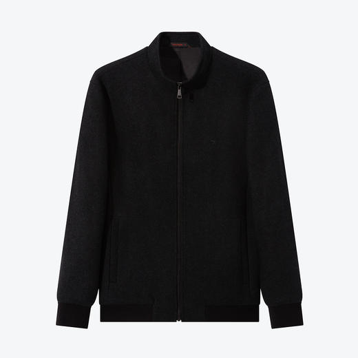 【含羊绒】柒牌毛呢夹克男冬季新款商务休闲保暖立领茄克外套	125D70100 商品图4