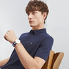【冰凉丝/5A抗菌2A防螨】柒牌男士短袖polo衫夏季凉感休闲翻领T恤	124T73380 商品缩略图3