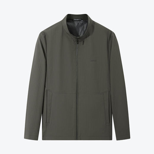 【格纹提花】柒牌立领夹克男秋季新款时尚休闲爸爸装茄克外套	125K70190 商品图4