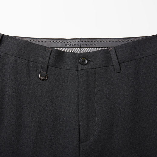 【加绒】柒牌男士西裤冬季新款商务正装直筒裤保暖西装长裤子	125H70200 商品图5