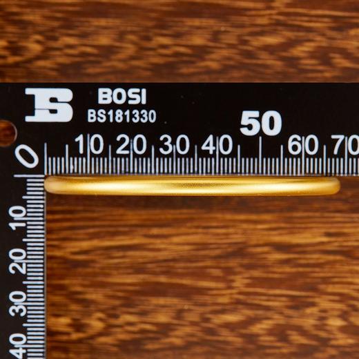 【限时克减150元】足金999.9  【磨砂实心】古法传承面宽约3.6-3.8mm古法素圈古法光圈固口古法手镯(GFSZW00013-03)（预售产品下单后不退款不退货不换货不补差价） 商品图3