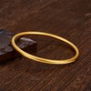 【限时克减150元】足金999.9  【油亮实心】古法传承(面宽约3-3.2mm)古法光圈古法素圈固口古法手镯(GFSZW00020-02)（预售产品下单后不退款不退货不换货不补差价） 商品缩略图1