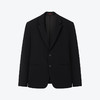 【含羊毛+莱赛尔】柒牌西装外套男商务正装结婚面试黑色男士西服	126C70040 商品缩略图4