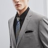 【含莱赛尔桑蚕丝】柒牌男士西服套装商务正装新郎结婚礼服两件套	124C70030 商品缩略图3