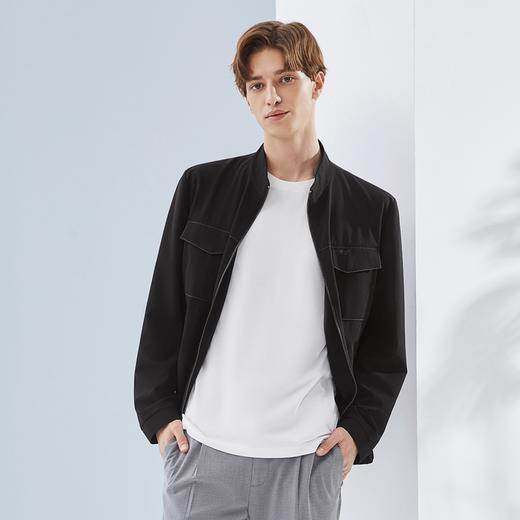 柒牌立领工装外套男春秋新款商务休闲舒适短款百搭男士夹克衫	124K70060 商品图1