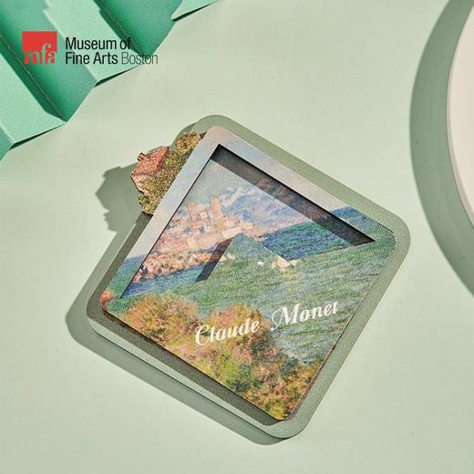 MFA波士顿美术博物馆莫奈系列 印象派昂蒂布下午的景色木质旋转冰箱贴 商品图0