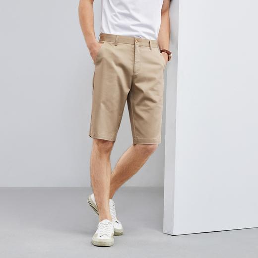 【特价含莱赛尔】柒牌短裤男士夏季新款商务休闲简约百搭直筒男裤	124H70910 商品图1