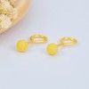 【限时克减128元，工费7折】足金999.9 空心圆珠泡钉实心(约4mm)耳钉(ES00002-04)（预售产品下单后不退款不退货不换货不补差价 商品缩略图0