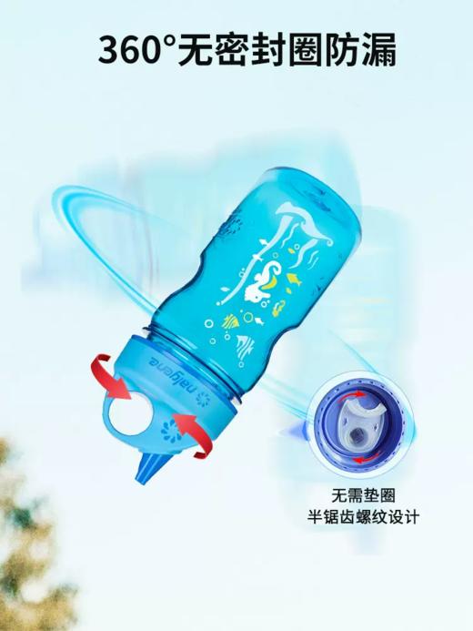 nalgene美国进口宝宝水杯 吸管杯防漏防呛可爱水壶婴幼儿防摔杯子 商品图2