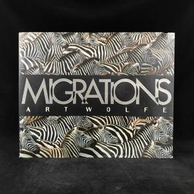 野生动物迁徙图集 约百幅彩色插图 精装大16开