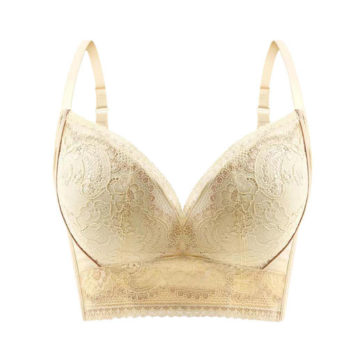 小胸显大 防下垂 收副乳 软钢圈 绣黛花颜调整型文胸 商品图9