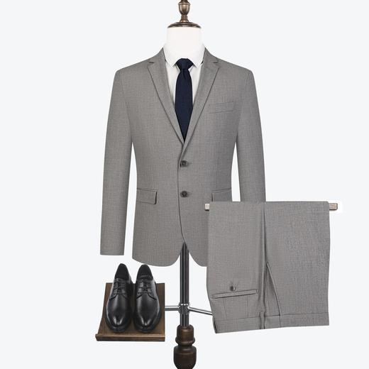 【含莱赛尔桑蚕丝】柒牌男士西服套装商务正装新郎结婚礼服两件套	124C70030 商品图4