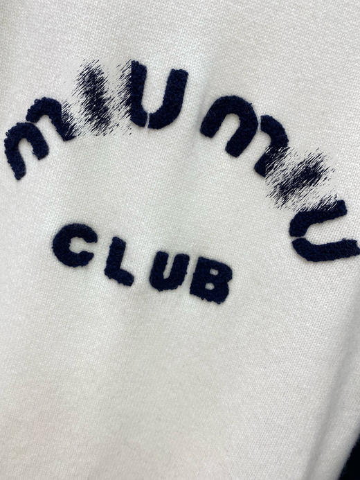 MM 2024春季新款 字母刺绣 插肩袖羊毛针织衫毛衣女 Z-11215 商品图14