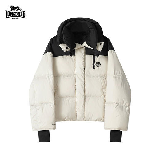 【预售5-7天发货】LONSDALE/龙狮戴尔 爱心鹅绒拼色羽绒服（短款）[福利品] 商品图7