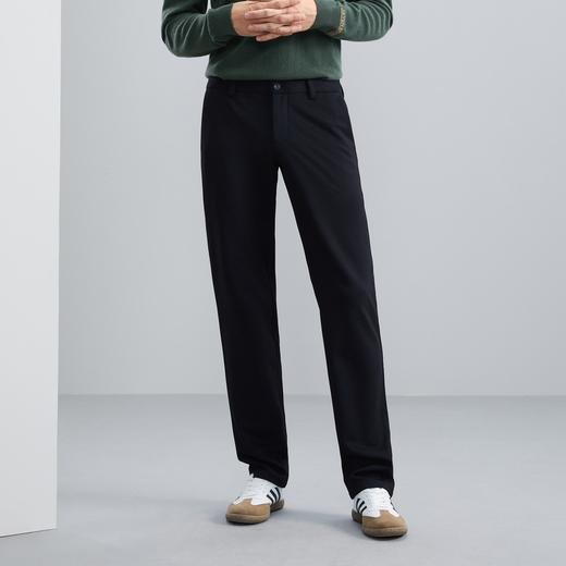 柒牌休闲长裤秋冬厚款商务通勤上班舒适弹力针织磨毛直筒男裤	125H70050 商品图1