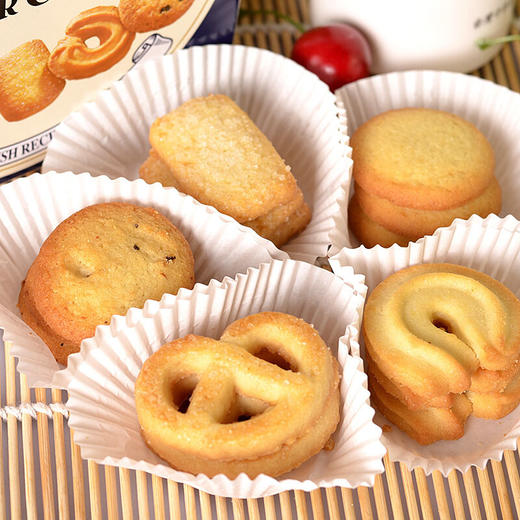 【口感细腻香浓】皇冠曲奇进口丹麦曲奇饼干零食伴手礼年货喜糖饼干，咬一口，曲奇散发着迷人的黄油香气，令人陷入幸福的时光隧道。 商品图1