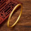 【限时克减150元】足金999.9  【磨砂实心】古法传承面宽约3.6-3.8mm古法素圈古法光圈固口古法手镯(GFSZW00013-03)（预售产品下单后不退款不退货不换货不补差价） 商品缩略图2