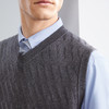 【特价】【含羊绒】柒牌男装V领毛衫男秋冬新款商务休闲保暖打底背心	125Y70430 商品缩略图2