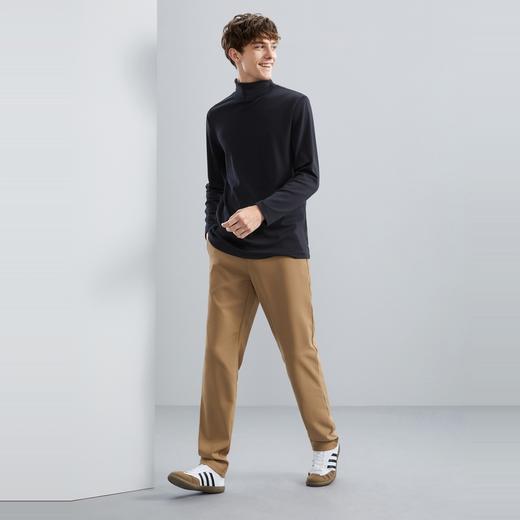 【莫代尔】柒牌男装长袖T恤男秋冬新款抗菌保暖高领打底上衣	125T70440 商品图3