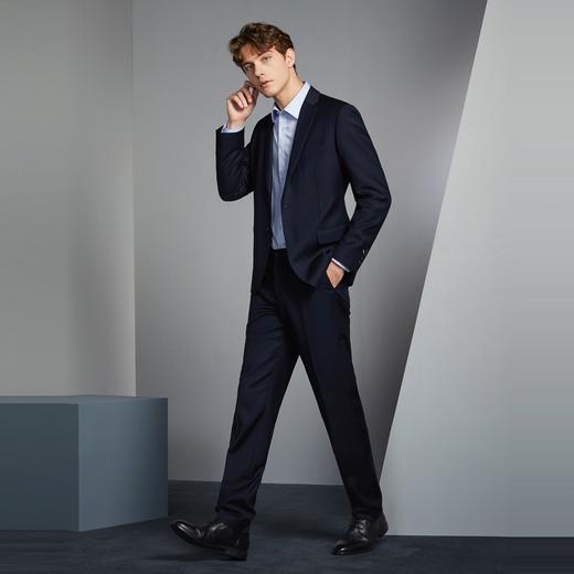 【三防面料】柒牌男士西装2024春季新款面试新郎结婚礼服西服外套	126C70020 商品图5