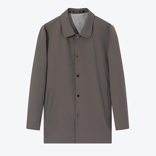 【无缝】柒牌男装中长款风衣男2024春季新款商务休闲翻领夹克外套	126K70400 商品图4