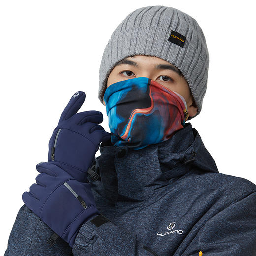 【顺丰发货】HUAPAO画跑骑行户外徒步滑雪冬季加绒保暖运动手套 商品图3