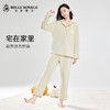 法兰绒女士睡衣秋冬保暖长袖加厚套装绒加绒家居服JJT90022 商品缩略图1
