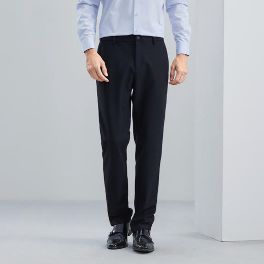 【高弹针织】柒牌男士休闲裤秋冬保暖长裤商务通勤职业百搭直筒裤	125H70720 商品图1