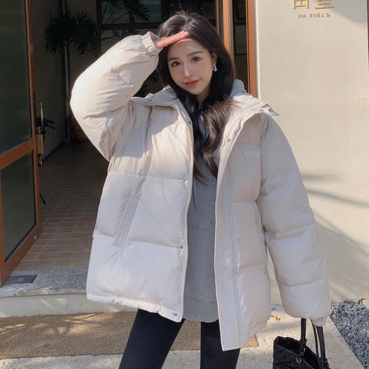 冬季【小个子学院风棉服外套】加厚保暖 宽松 设计感小众面包服女 商品图2