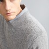 【山羊绒】柒牌半高领羊毛衫男秋冬新款商务休闲保暖舒适毛衣	125Y70500 商品缩略图2