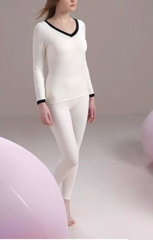 【必败榜】好多年前的设计师独立研发产品 水柔棉女式内衣 咱们卖了好多年了 体验过才知道这款秋衣的舒适 商品图0