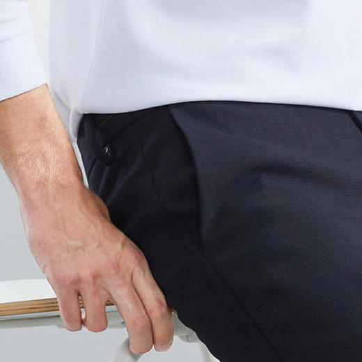 【特价】柒牌男装休闲裤秋冬新款时尚百搭色织提花男士直筒中腰长裤子	125H70490 商品图2