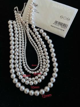 国庆福利，下单项链送耳钉 施华洛珍珠项链 精致好看！4mm 6mm 8mm 10mm 12mm 五个尺寸