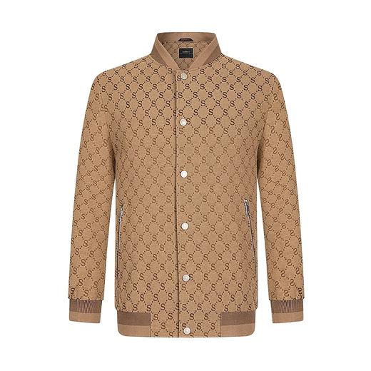 【90白鸭绒】柒牌男装保暖羽绒服冬季厚款棒球领提花羽绒外套	125E70040 商品图4