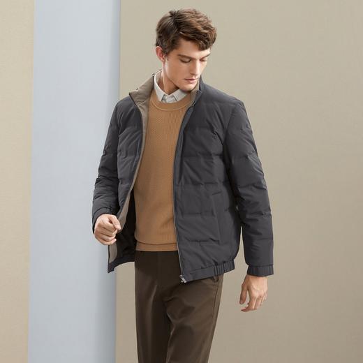 【白鸭绒】柒牌男士羽绒服冬季厚款商务休闲保暖防风立领外套	125E70150 商品图1