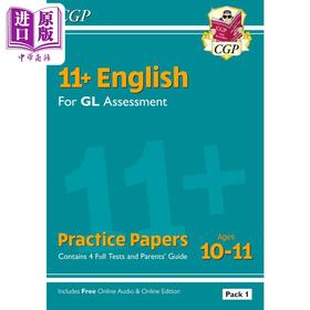 【中商原版】11+ GL English Practice Papers: Ages 10-11 Pack 1 (with Parents Guide & Online Edition)