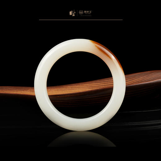 新疆国玉盟世玉和田玉羊脂玉手镯 圈口53.98【带证书·顺丰物流】 商品图2