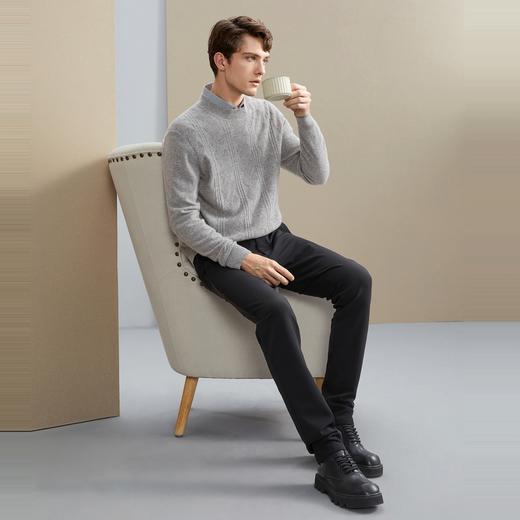 【山羊绒】柒牌半高领羊毛衫男秋冬新款商务休闲保暖舒适毛衣	125Y70500 商品图3