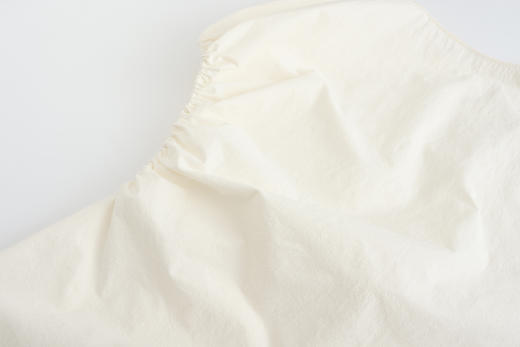 Ruohan  原色/白色不规则抽褶上衣 商品图8