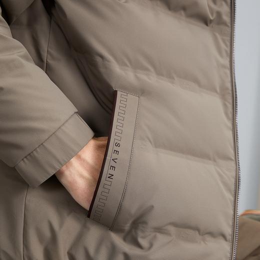 【白鸭绒】柒牌男士羽绒服冬季厚款商务休闲保暖防风立领外套	125E70150 商品图2