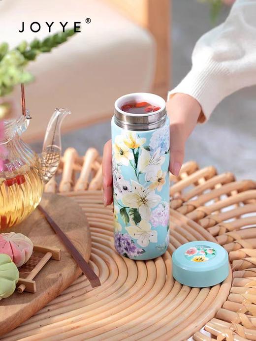 保温杯JOYYE陶花缘保温杯5.8*5.8*17.5CM(200ML) 商品图0