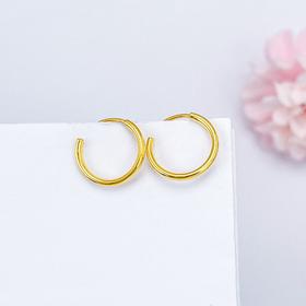 【限时克减150元】足金999 (足金999字印)5G黄金光面光圈耳圈(5GES00167-02)（预售产品下单后不退款不退货不换货不补差（预售产品下单后不退款不退货不换货不补差