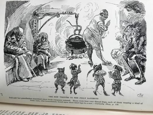 1910年 狄更斯《老古玩店》 32幅插图 漆布精装32开 商品图13