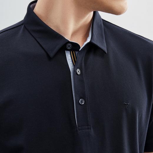 【3A抗菌/2A防螨】柒牌polo衫男短袖夏季新款时尚休闲多色翻领T恤	124T70060 商品图2