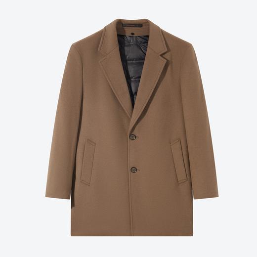 【一衣两穿】柒牌平驳领毛呢大衣男可脱卸鹅绒内胆中长款保暖外套	125D70220 商品图4