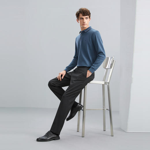 【含羊毛】柒牌西装裤男秋冬新款休闲商务正装男士直筒长裤子	125H71620 商品图3