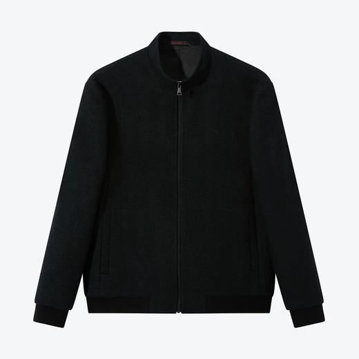 【含羊毛】柒牌男士夹克秋冬厚款商务休闲立领保暖毛呢外套茄克衫	125D70190 商品图4