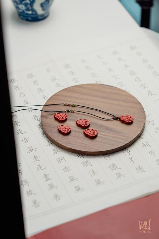 天然朱砂“福禄”葫芦吉祥项链 商品图3