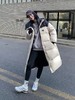 【预售5-7天发货】LONSDALE/龙狮戴尔 爱心鹅绒拼色羽绒服（长款连帽）[福利品] 商品缩略图1